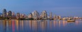 Blue Hour at False Creek Vancouver BC Canada Royalty Free Stock Photo