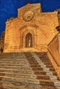 Church in Custonaci, The Blue Hour