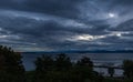 Blue hour at Lake Champlain Royalty Free Stock Photo