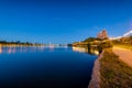 Blue Hour from Lake Merritt Royalty Free Stock Photo