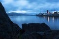 Blue hour Loch Lomond long exposure Royalty Free Stock Photo