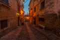 Blue Hour on Old Streets of Groznjan, Istria