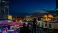 Blue Hour over Kansas City night time cityscape Royalty Free Stock Photo