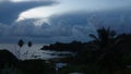 Blue hour in Parlatuvier Bay on Tobago Island in trinidad and Tobago