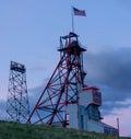 Butte Montana Mining Head Frame, Mile High Mile Deep.