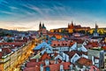 Sunset of Prague Royalty Free Stock Photo