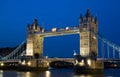 Blue hour at the Tower Bridge