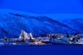 Blue hour in Tromso, Norway Royalty Free Stock Photo