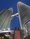 Blue Hour View Petronas Towers Malaysia