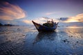 Blue Hour at Vung Tau Beach Royalty Free Stock Photo