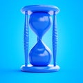 A blue hourglass Royalty Free Stock Photo