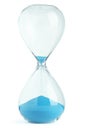 Blue hourglass Royalty Free Stock Photo