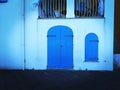 blue house in Alghero