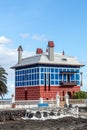 The Blue House in Arrieta in Lanzarote, Canary Islands