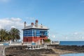 The Blue House in Arrieta in Lanzarote, Canary Islands