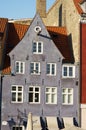 Blue house in Nyhavn in Copenhagen, Denmark Royalty Free Stock Photo