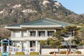 Blue House presidential office reception center. The Blue House, is the executive office and official residence of the President Royalty Free Stock Photo