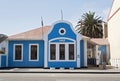 Blue house in Swakopmund, Namibia