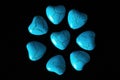 Blue Howlite Turquoise Gem Stone Royalty Free Stock Photo