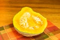 Blue Hubbard squash half Royalty Free Stock Photo