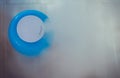 The blue humidifier moistens dry air Royalty Free Stock Photo