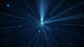 Blue Hyperspace Warp Speed Stars Background