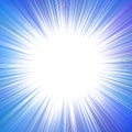 Blue hypnotic abstract sun burst background design - vector explosive illustration Royalty Free Stock Photo