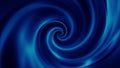 Blue hypnotic spiral rotates slowly, seamless loop. Abstract digital funnel spinning hypnotically.