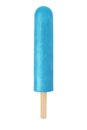 Blue ice cream popsicle isolated on white Royalty Free Stock Photo