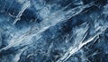 Blue ice crystal reflects the beauty of nature frozen water generated by AI Royalty Free Stock Photo