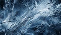 Blue ice crystal reflects winter beauty in nature backdrop generated by AI Royalty Free Stock Photo