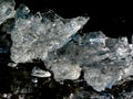 Blue Ice crystall, from frozen Tisa river. Royalty Free Stock Photo