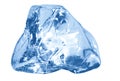 Blue ice cube Royalty Free Stock Photo