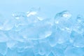 Blue ice cube texture background Royalty Free Stock Photo