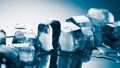 Blue ice background Royalty Free Stock Photo