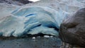 Nigardsbreen glacier arm in Autumn in Norway Royalty Free Stock Photo