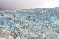 Blue ice at a Glacial Ice fall Royalty Free Stock Photo