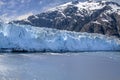 Blue Ice Glacier in Glacier Bay National Park, Alaska Royalty Free Stock Photo