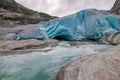 Blue ice of Nigardsbreen glacier in Western Norway