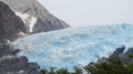 Blue ice patagonian glacier