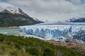 Blue ice of Perito Moreno Glacier in Glaciers national park in Patagonia Argentina Royalty Free Stock Photo