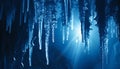 Blue ice reflects the beauty of nature in winter generated by AI Royalty Free Stock Photo