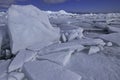 Blue Ice Shards Lake Michigan Royalty Free Stock Photo