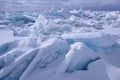 Blue Ice Shards, Lake Michigan Royalty Free Stock Photo