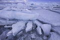 Blue Ice Shards Lake Michigan Royalty Free Stock Photo