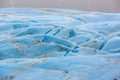 The blue ice of the Skaftafellsjokull glacier Iceland