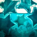 Blue ice stars in water Royalty Free Stock Photo