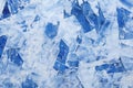 Blue ice texture as a background, closeup of photo, digital artwork Royalty Free Stock Photo