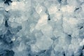Blue ice texture background stacked pattern Royalty Free Stock Photo