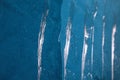 Blue ice texture background. Surface of ice block with light reflections Royalty Free Stock Photo